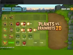 Žaidimas Plants vs Brainrots 2D internete