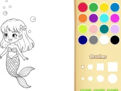 Žaidimas Mermaid Coloring Book For Kids internete