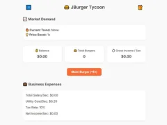 Žaidimas Jburger Tycoon internete