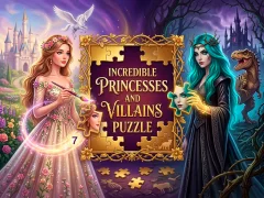Žaidimas Incredible Princesses and Villains Puzzle internete