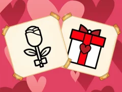 Žaidimas Valentine Present Coloring internete