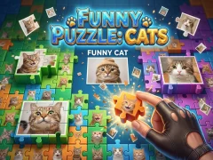 Žaidimas Funny Puzzle: Cats internete
