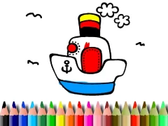 Žaidimas Back to School: Boat Coloring internete