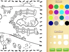 Žaidimas Farming Coloring Book For Kids internete