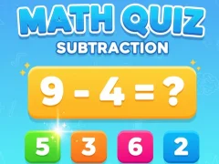 Žaidimas Math Quiz - Subtraction internete