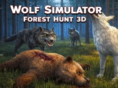 Žaidimas Wolf Simulator Forest Hunt 3D internete