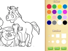 Žaidimas Farm Animals Coloring Book for Kids internete