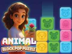 Žaidimas Animal Block Pop Puzzle internete