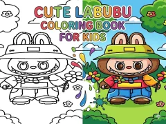 Žaidimas Cute Labubu Coloring Book for Kids internete