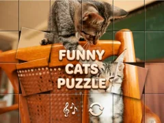 Žaidimas Funny Cats Puzzle internete