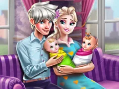 Žaidimas Ice Queen Twins Family Day internete