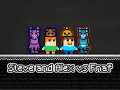 Žaidimas Steve and Alex vs Fnaf internete