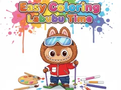 Žaidimas Easy Coloring Labubu Time internete