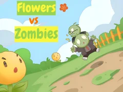 Žaidimas Flowers vs Zombies internete