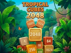Žaidimas Tropical Cubes 2048 internete