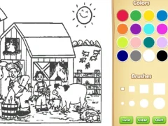 Žaidimas Farm Coloring Book For Kids internete