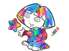 Žaidimas Jungle Girl: Coloring Pages internete