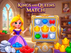 Žaidimas Kings and Queens Match internete