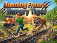 Žaidimas Running From A Hungry Tiger internete