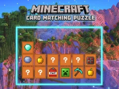 Žaidimas Minecraft Card Matching Puzzle internete