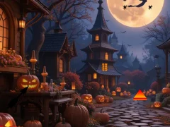 Žaidimas Halloween Spider Web Treasure Escape internete