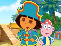 Žaidimas Dora The explorer Dora's Pirate Boat Treasure Hunt internete