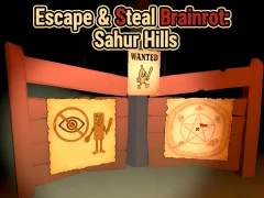 Žaidimas Escape & Steal Brainrot: Sahur Hills internete