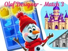Žaidimas Olaf Designer - Match 3 internete