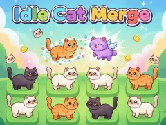 Žaidimas Idlle Cat Merge internete