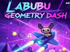 Žaidimas Labubu Geometry Dash internete