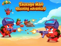 Žaidimas Sausage Man Shooting Adventure internete