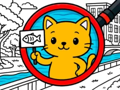 Žaidimas Find The Cat Cat Search internete