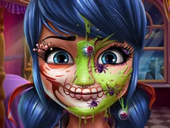 Žaidimas Dotted Girl Halloween Makeup internete