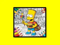Žaidimas Back To School Simpsons Coloring Book internete