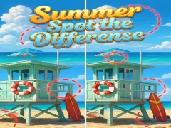 Žaidimas Summer Spot the Differense internete