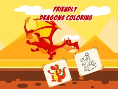 Žaidimas Friendly Dragons Coloring internete