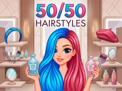 Žaidimas 50/50 Hairstyles internete