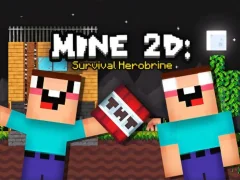 Žaidimas Mine 2D Survival Herobrine internete