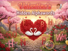 Žaidimas Valentine's Hidden Alphawords internete