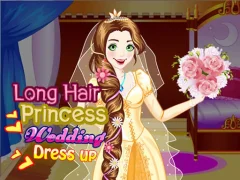Žaidimas Long Hair Princess Wedding Dress up internete