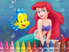 Žaidimas 4GameGround Little Mermaid Coloring internete