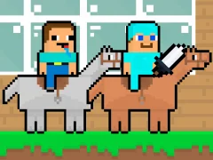 Žaidimas Noob vs Pro HorseCraft internete