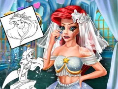 Žaidimas Coloring Book for Ariel Mermaid internete