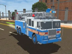 Žaidimas Fire Truck Driving Simulator 2024 internete