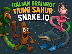 Žaidimas Italian Brainrot Tung Sahur Snake.io internete
