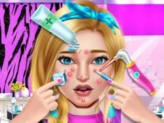 Žaidimas Pimple Treatment Makeover Salon internete
