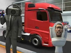 Žaidimas Truck Simulator Skibidi Toilet internete