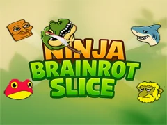 Žaidimas Ninja brainrot Slice internete