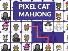 Žaidimas Pixel cat mahjong internete