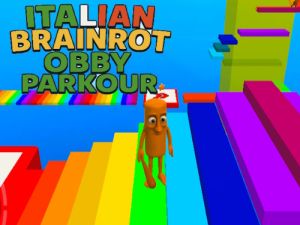 Žaidimas Italijos smegenų proto „Obby parkour“  internete